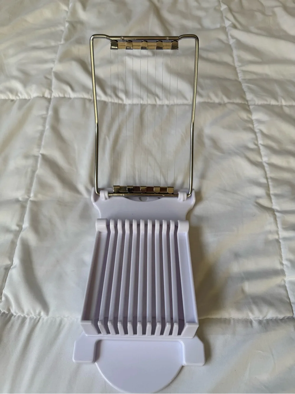 White Egg Slicer and Divider - Home Party Supplies